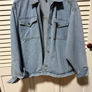 Missguided Sky Blue Denim Jacket